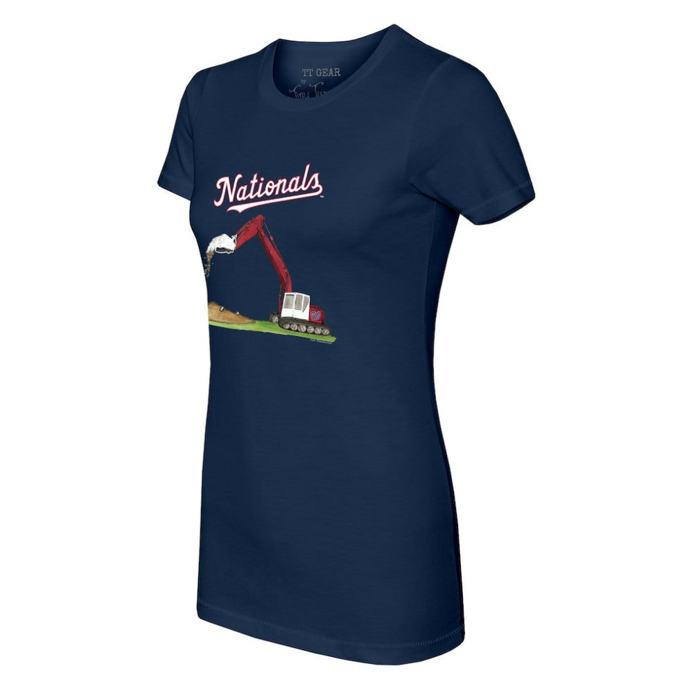 Washington Nationals Tiny Turnip Women's Excavator T-Shirt - Navy