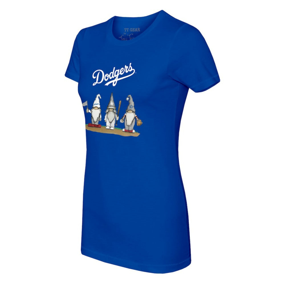 Los Angeles Dodgers Tiny Turnip Women's Gnomes T-Shirt - Royal