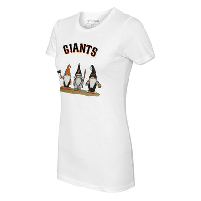 San Francisco Giants Tiny Turnip Women's Gnomes T-Shirt - White