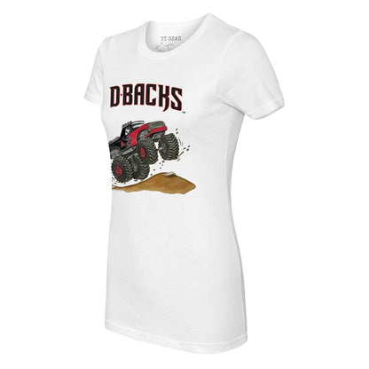 Arizona Diamondbacks Tiny Turnip Women's Monster Truck T-Shirt - White