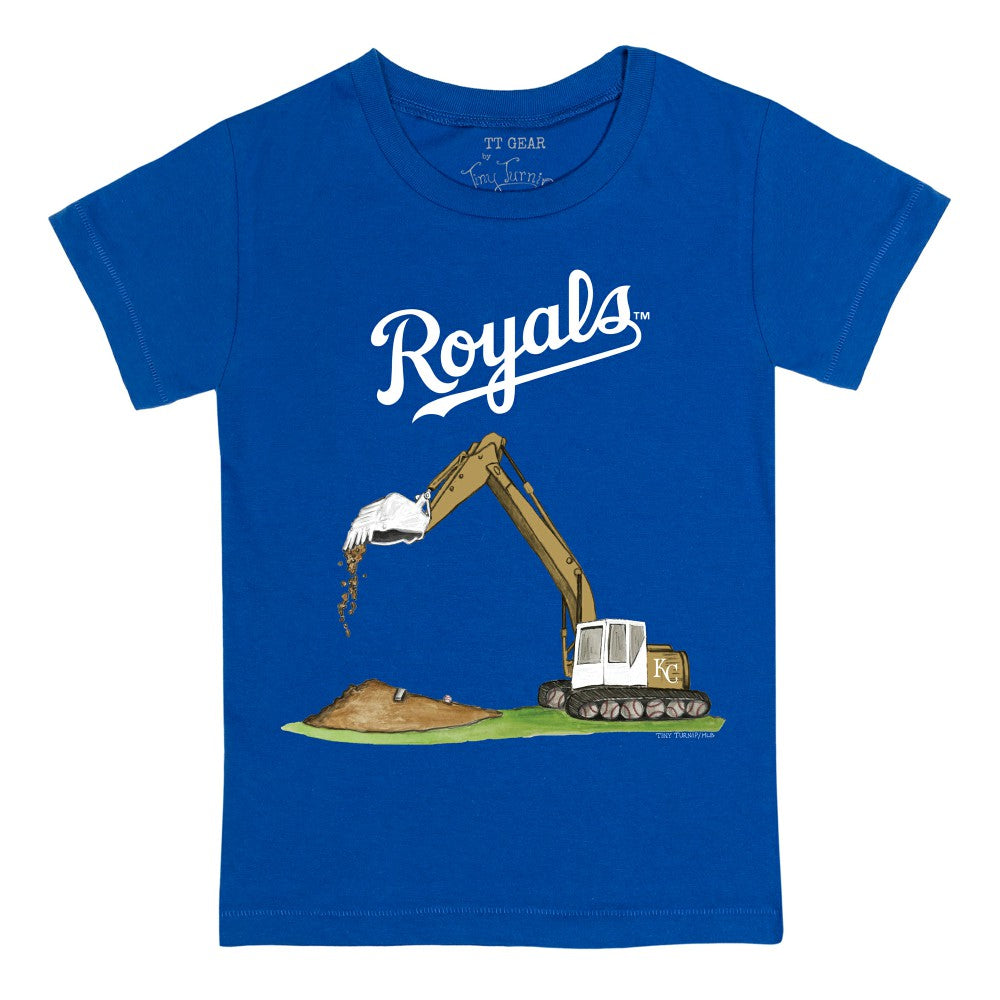 Kansas City Royals Tiny Turnip Youth Excavator T-Shirt - Royal