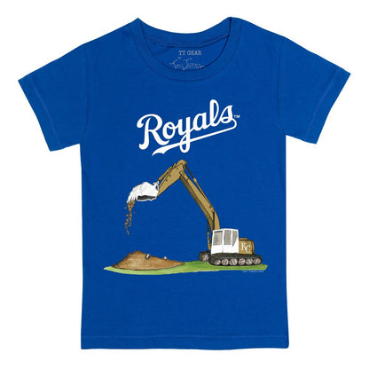 Kansas City Royals Tiny Turnip Youth Excavator T-Shirt - Royal