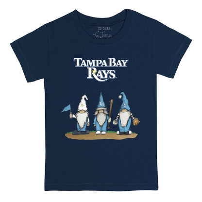 Tampa Bay Rays Tiny Turnip Youth Gnomes T-Shirt - Navy