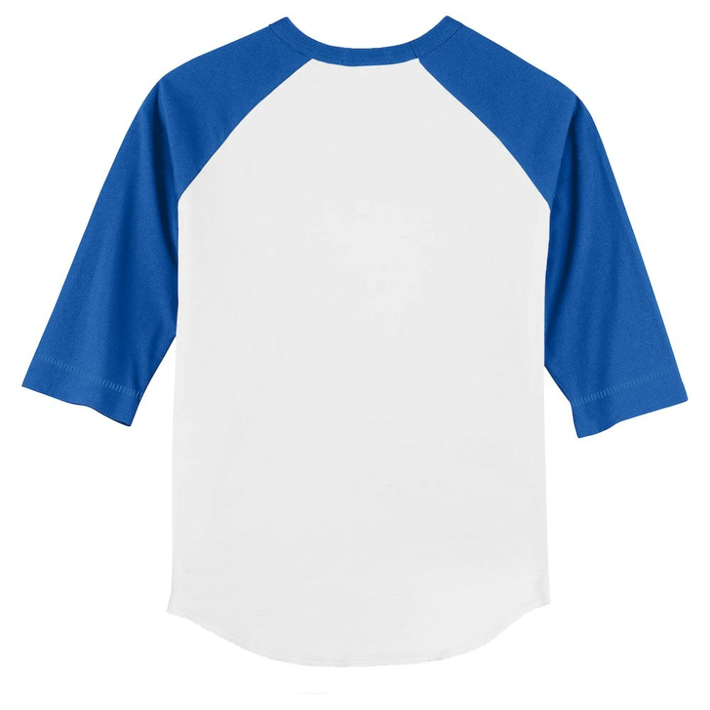 Los Angeles Dodgers Tiny Turnip Youth Mermaid 3/4-Sleeve Raglan T-Shirt - White/Royal