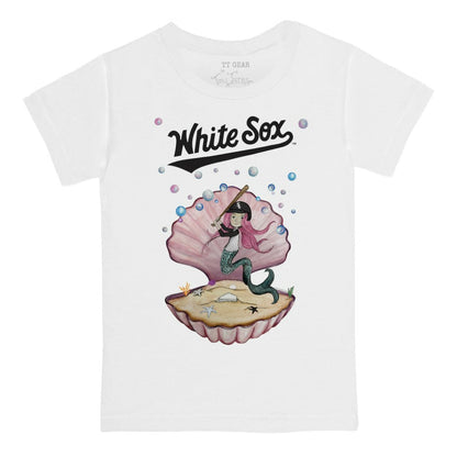 Chicago White Sox Tiny Turnip Youth Mermaid T-Shirt - White
