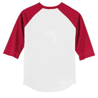 Philadelphia Phillies Tiny Turnip Youth Triceratops 3/4-Sleeve Raglan T-Shirt - White/Red