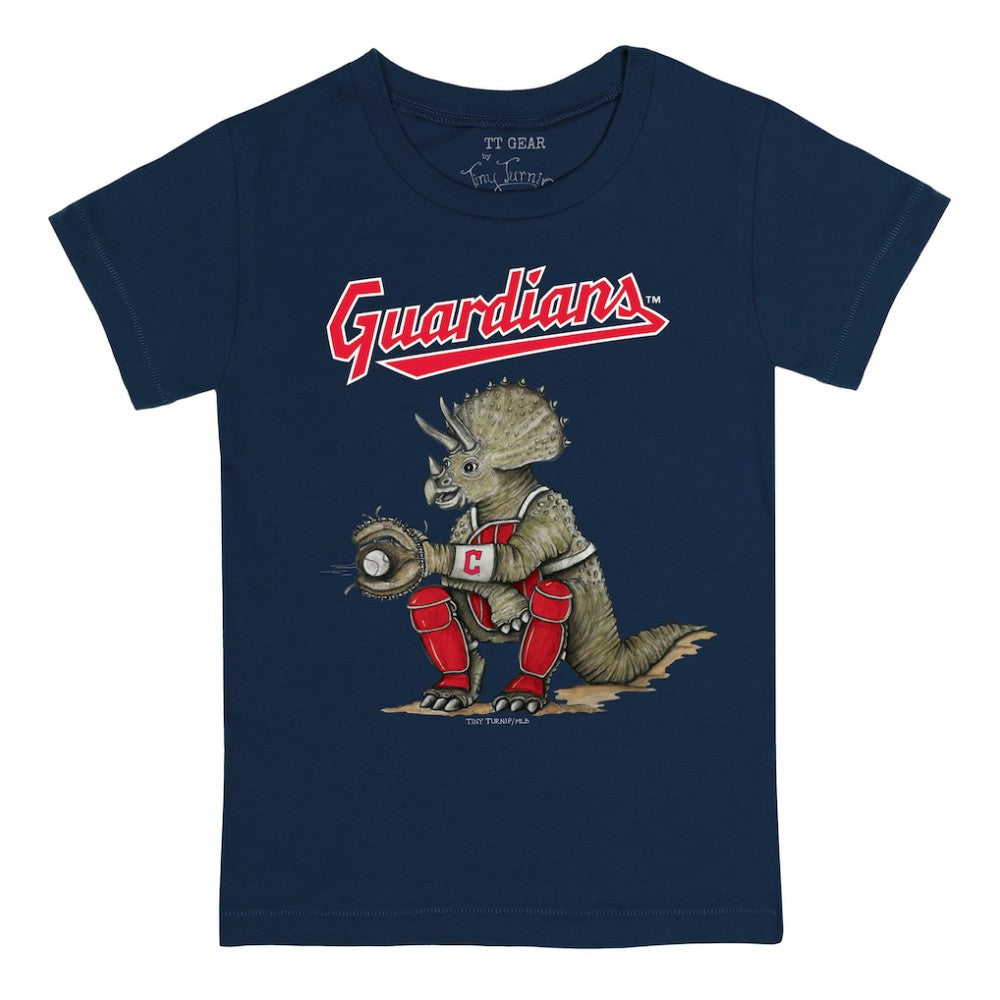 Cleveland Guardians Tiny Turnip Youth Triceratops T-Shirt - Navy