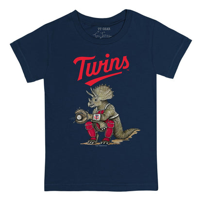 Minnesota Twins Tiny Turnip Youth Triceratops T-Shirt - Navy