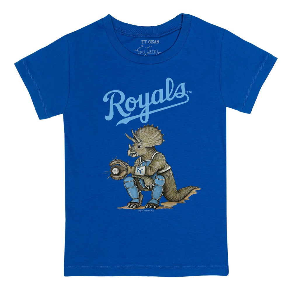 Kansas City Royals Tiny Turnip Youth Triceratops T-Shirt - Royal