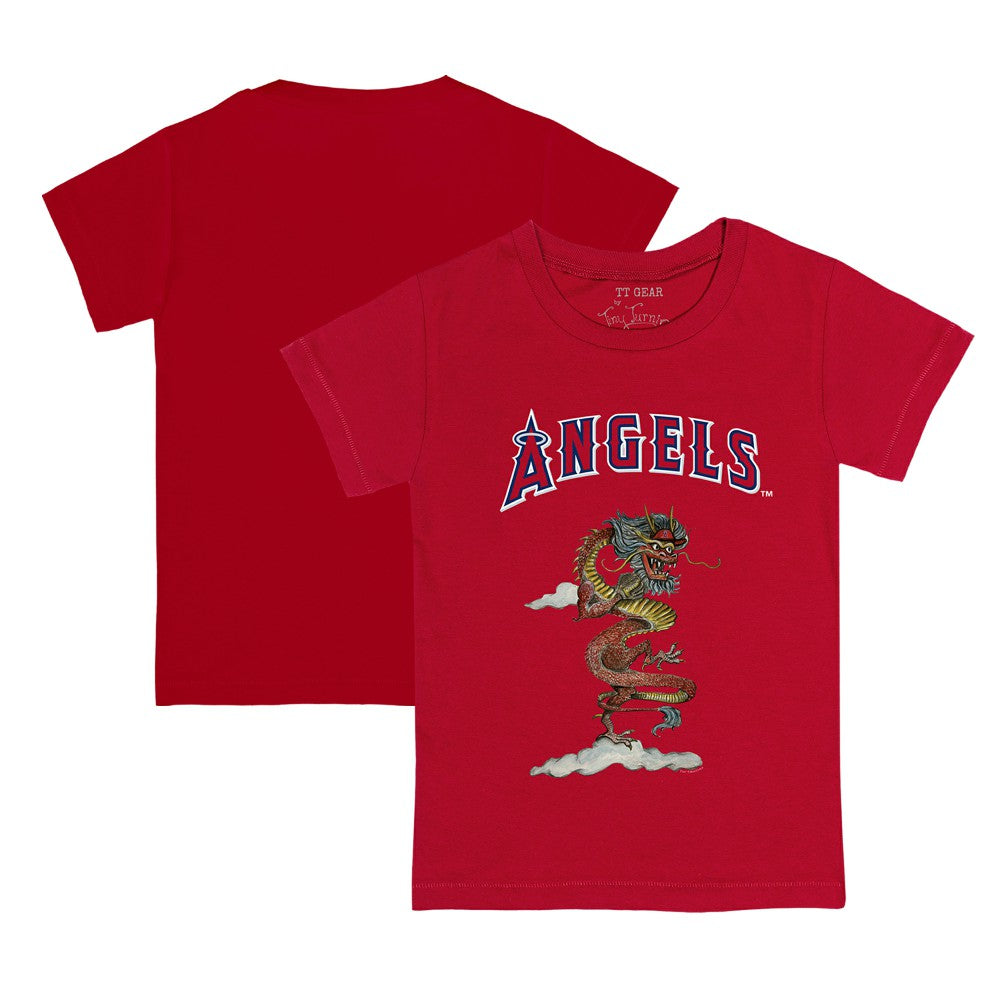 Los Angeles Angels Tiny Turnip Youth 2024 Year of the Dragon T-Shirt - Red