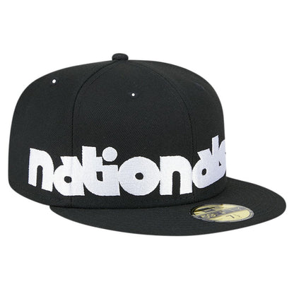 Washington Nationals Checkered Undervisor 59FIFTY Fitted Hat - Black | New Era