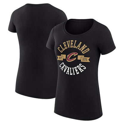 Cleveland Cavaliers G-III 4Her by Carl Banks Women's Super-Slim Fit Lightweight Large City Logo T-Shirt sale - Black outlet