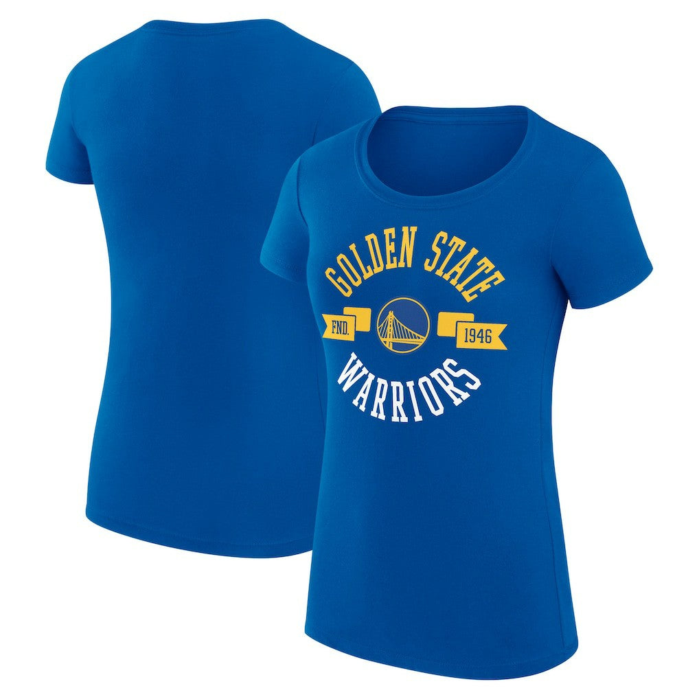 Golden State Warriors G-III 4Her by Carl Banks Women's Super-Slim Fit Lightweight Large City Logo T-Shirt sale - Royal discount