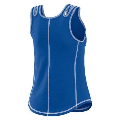 Chicago Cubs WEAR by Erin Andrews Women's Contrast Stitch Tank Top - Royal