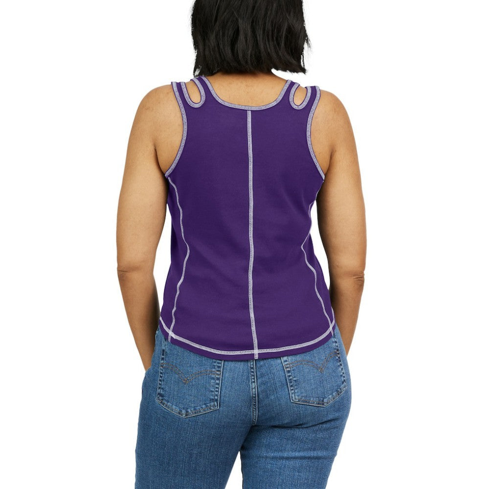 Colorado Rockies WEAR by Erin Andrews Women's Contrast Stitch Tank Top - Purple