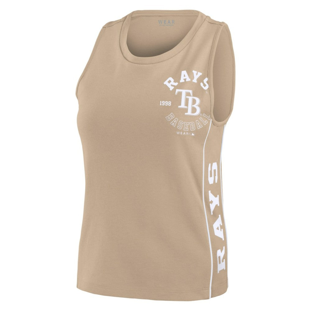 Tampa Bay Rays WEAR by Erin Andrews Women's Tonal Tank Top - Tan
