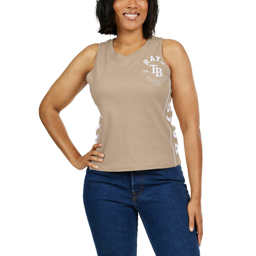 Tampa Bay Rays WEAR by Erin Andrews Women's Tonal Tank Top - Tan