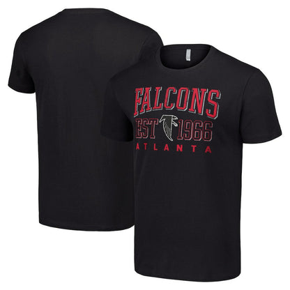 Atlanta Falcons Starter Throwback Logo T-Shirt - Black sale