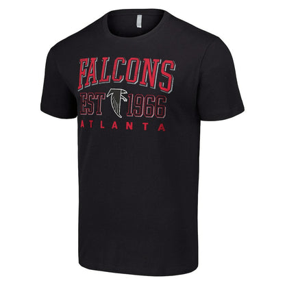 Atlanta Falcons Starter Throwback Logo T-Shirt - Black sale