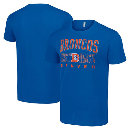 Denver Broncos Starter Throwback Logo T-Shirt - Royal outlet