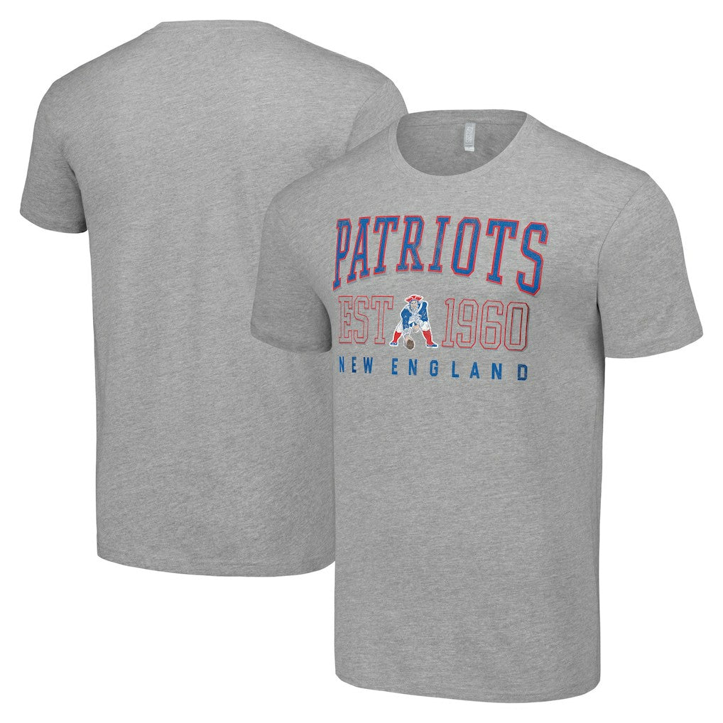 New England Patriots Starter Throwback Logo T-Shirt - Heather Gray on sale