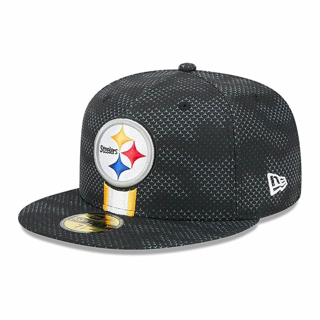 Pittsburgh Steelers New Era 2024 Sideline 59FIFTY Fitted Hat - Black cheap