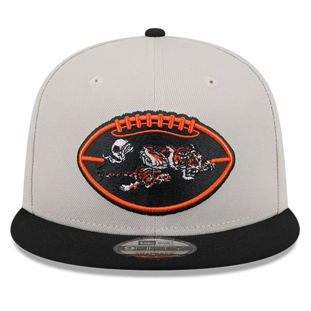 Cincinnati Bengals New Era 2024 Sideline Historic 9FIFTY Snapback Hat - Stone/Black discount