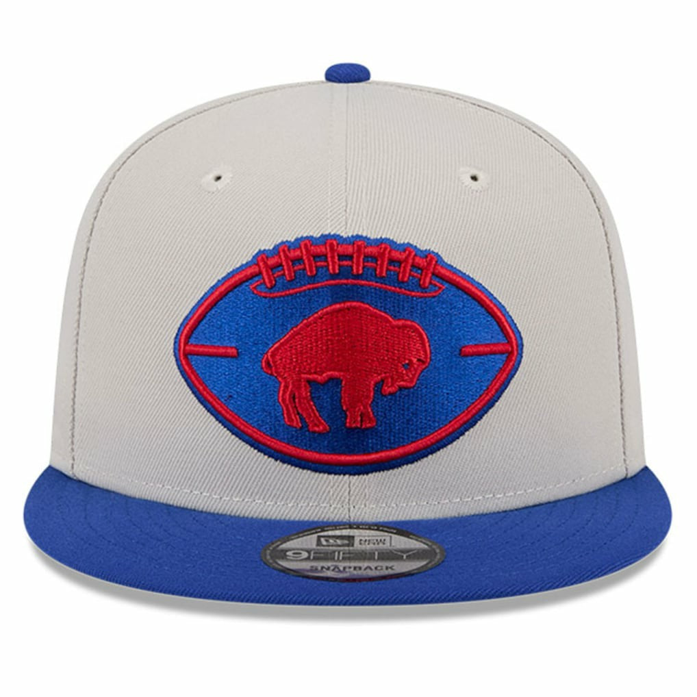 Buffalo Bills New Era 2024 Sideline Historic 9FIFTY Snapback Hat - Stone/Royal discount