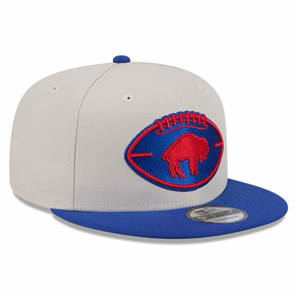 Buffalo Bills New Era 2024 Sideline Historic 9FIFTY Snapback Hat - Stone/Royal discount