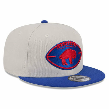Buffalo Bills New Era 2024 Sideline Historic 9FIFTY Snapback Hat - Stone/Royal discount