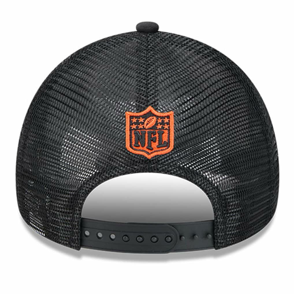 Cincinnati Bengals New Era 2024 Sideline Historic 9FORTY A-Frame Trucker Adjustable Hat - Stone/Black sale