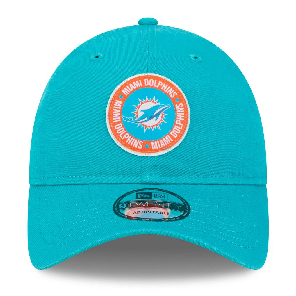 Miami Dolphins New Era 2024 Sideline 9TWENTY Adjustable Hat - Aqua on sale
