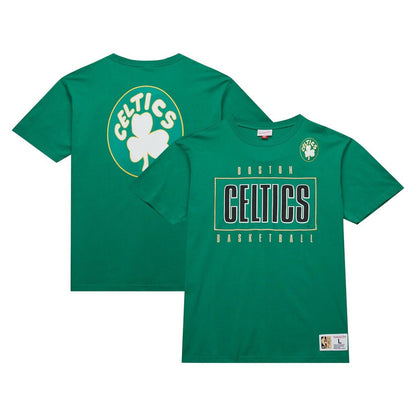 Boston Celtics Hardwood Classics Team OG 2.0 Premium Vintage Logo T-Shirt - Kelly Green | Mitchell & Ness cheap