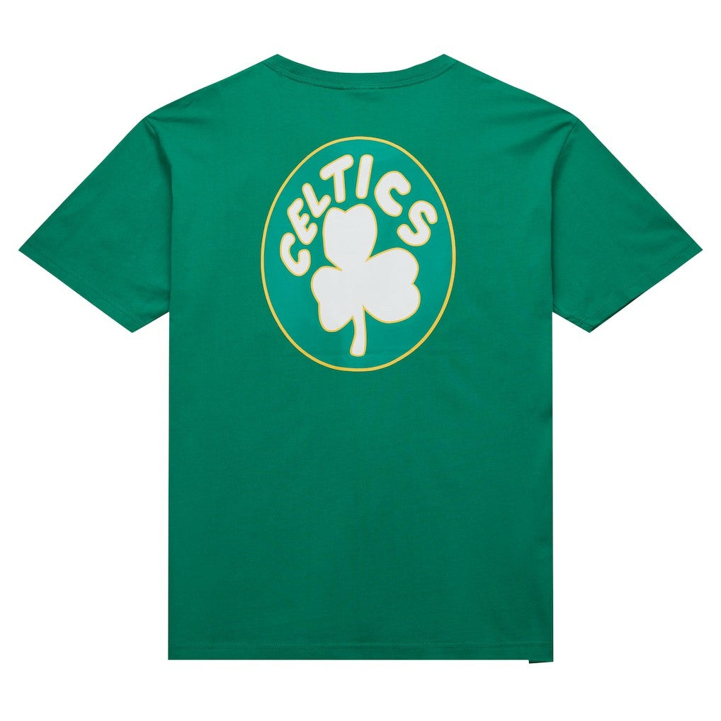 Boston Celtics Hardwood Classics Team OG 2.0 Premium Vintage Logo T-Shirt - Kelly Green | Mitchell & Ness cheap