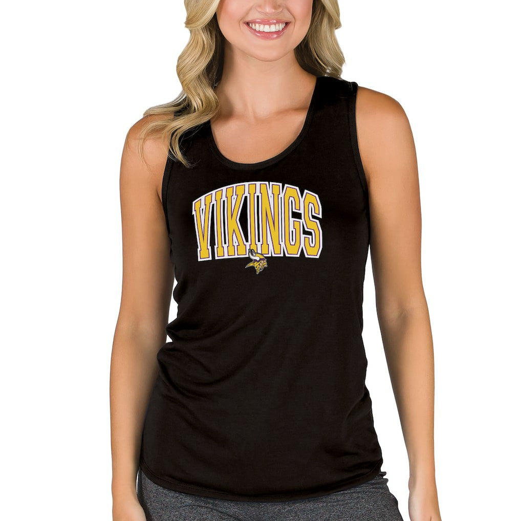 Minnesota Vikings Concepts Sport Women's Marathon Racer Back Tank Top - Black sale