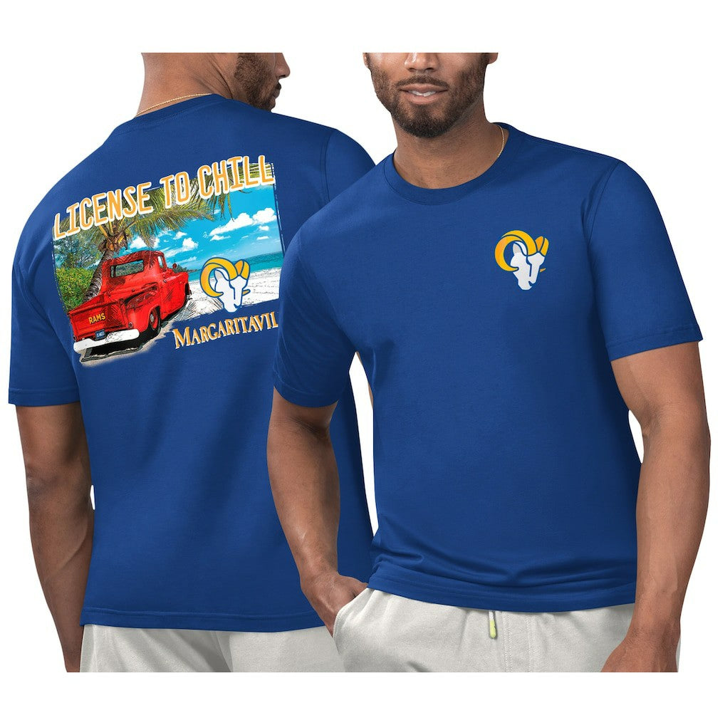 Los Angeles Rams Margaritaville Licensed to Chill T-Shirt - Royal online