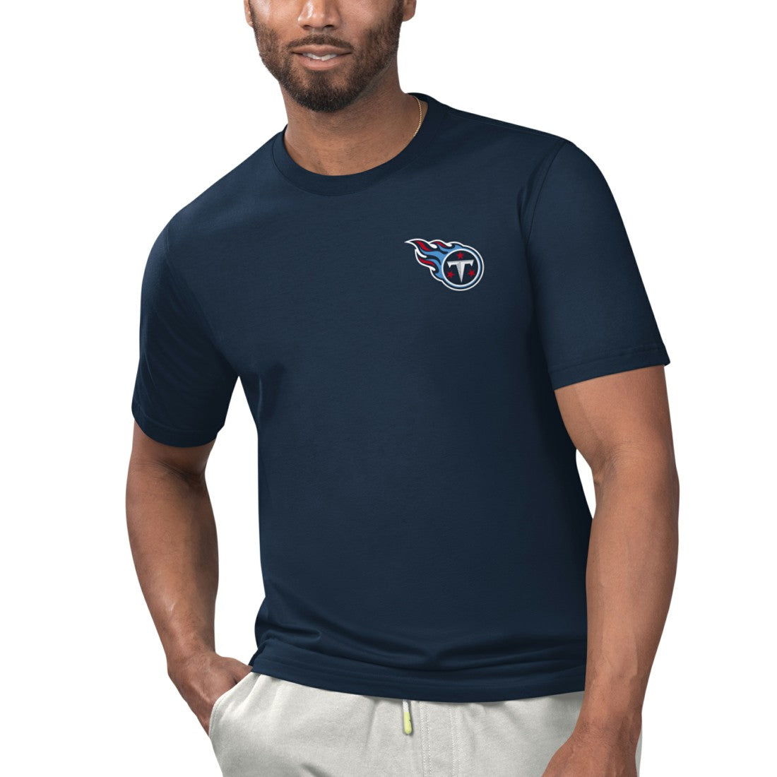 Tennessee Titans Margaritaville Licensed to Chill T-Shirt - Navy online