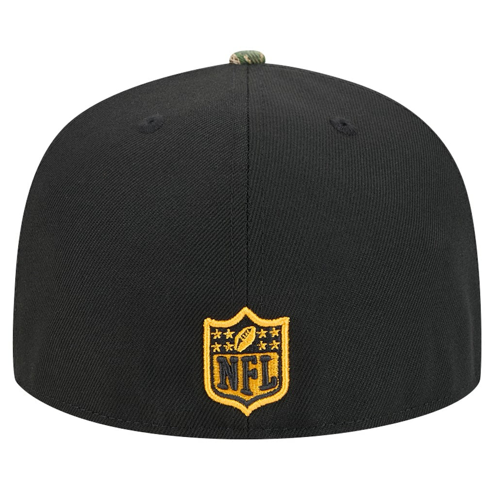 New Era Pittsburgh Steelers Black Active Two-Tone Camo 59FIFTY Fitted Hat outlet
