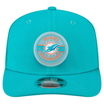 Miami Dolphins New Era Adventure Patched 9SEVENTY Stretch-Snap Adjustable Hat - Aqua sale