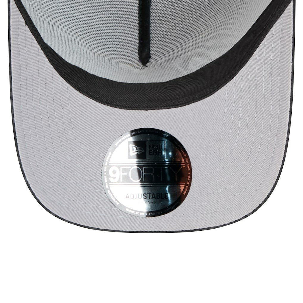 Cincinnati Bengals New Era Midnight Ink Tonal Text A-Frame Trucker 9FORTY Adjustable Hat - Black for sale