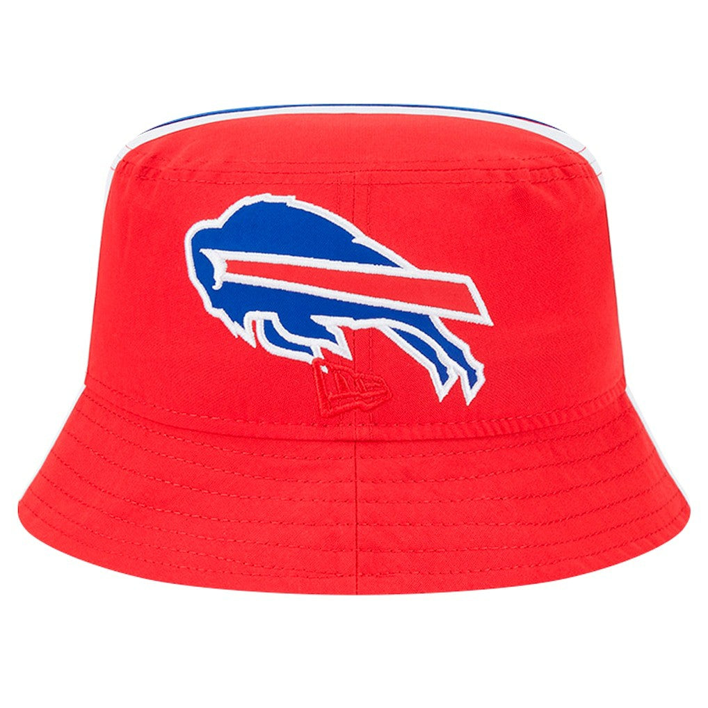 Buffalo Bills New Era Helmet Bucket Hat - Red for sale