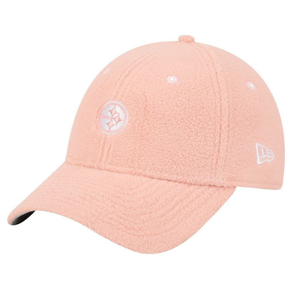 Pittsburgh Steelers New Era Women's Cozy Sherpa 9FORTY Adjustable Hat - Light Pink on sale