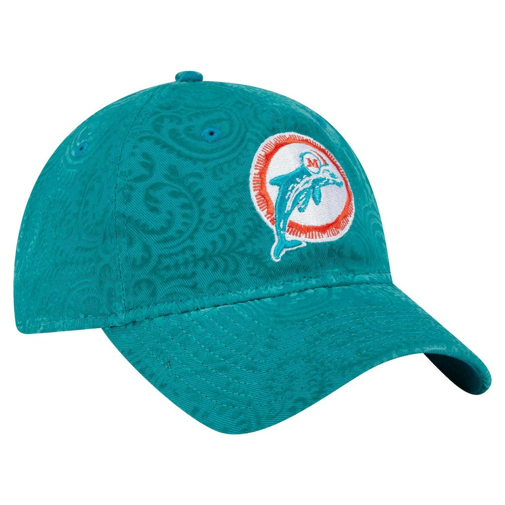 Miami Dolphins New Era Women's Throwback Flair 9TWENTY Adjustable Hat - Aqua online