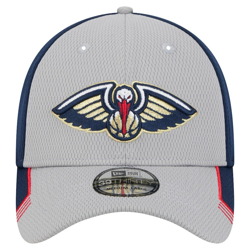 New Orleans Pelicans Active Trim 39THIRTY Flex Hat - Gray/Navy | New Era cheap