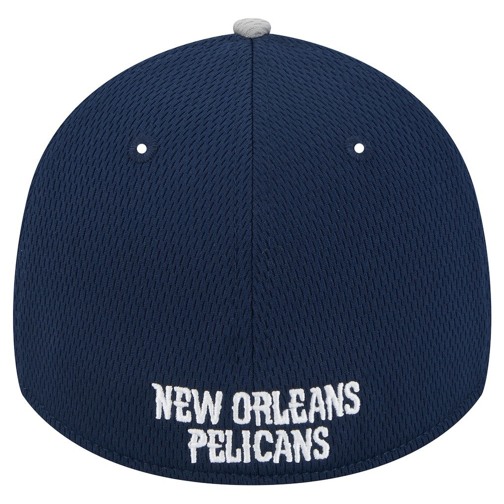 New Orleans Pelicans Active Trim 39THIRTY Flex Hat - Gray/Navy | New Era cheap