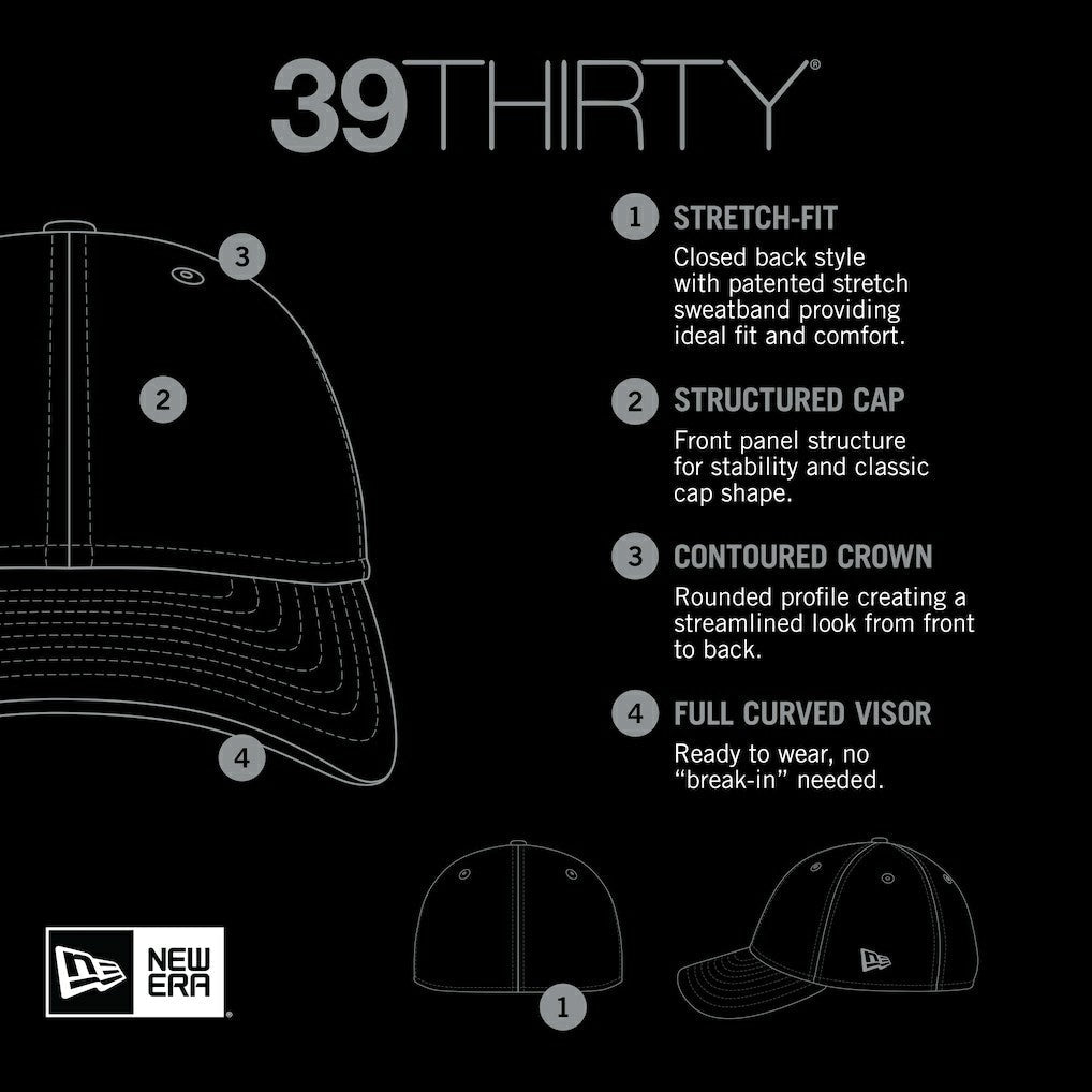 New Orleans Pelicans Active Trim 39THIRTY Flex Hat - Gray/Navy | New Era cheap
