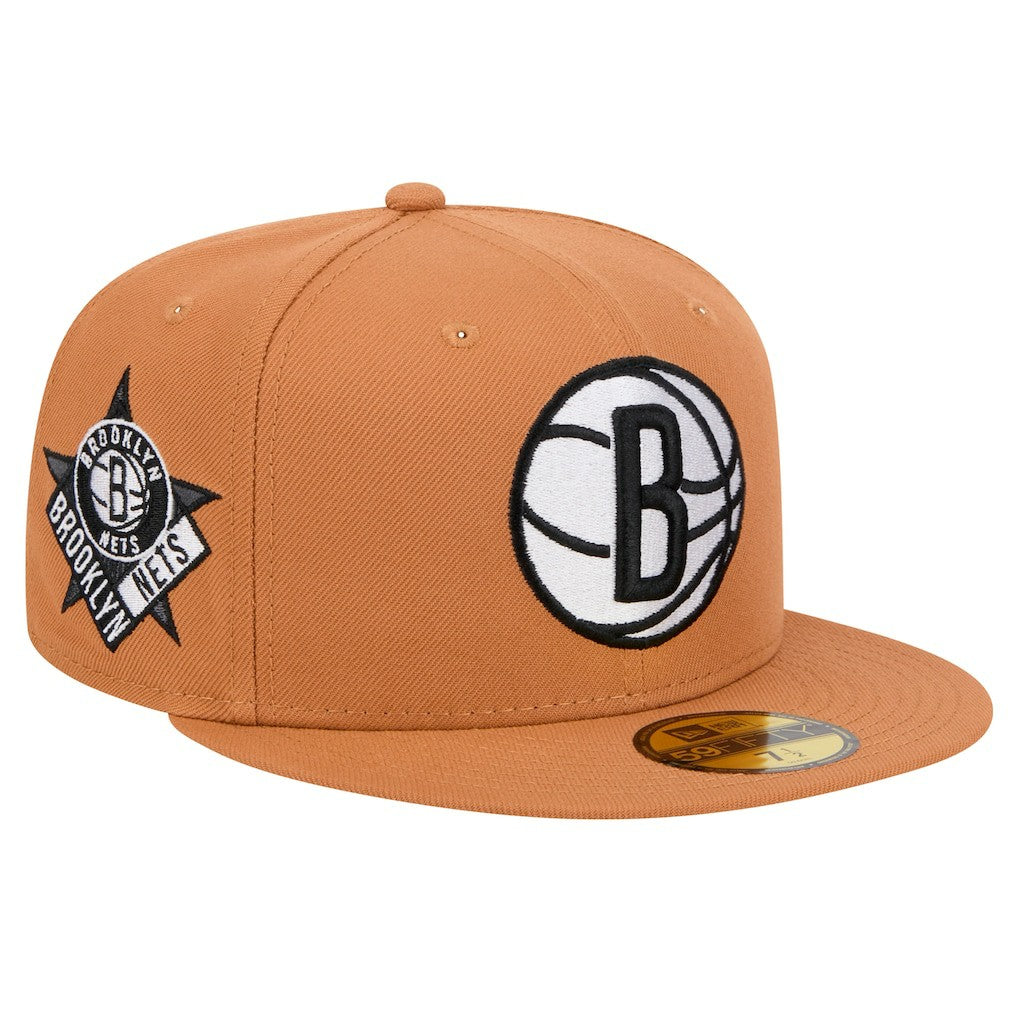 Brooklyn Nets Color Pack 59FIFTY Fitted Hat - Tan | New Era online