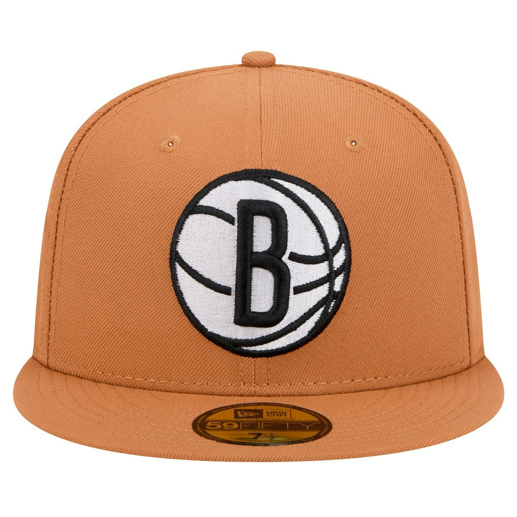 Brooklyn Nets Color Pack 59FIFTY Fitted Hat - Tan | New Era online