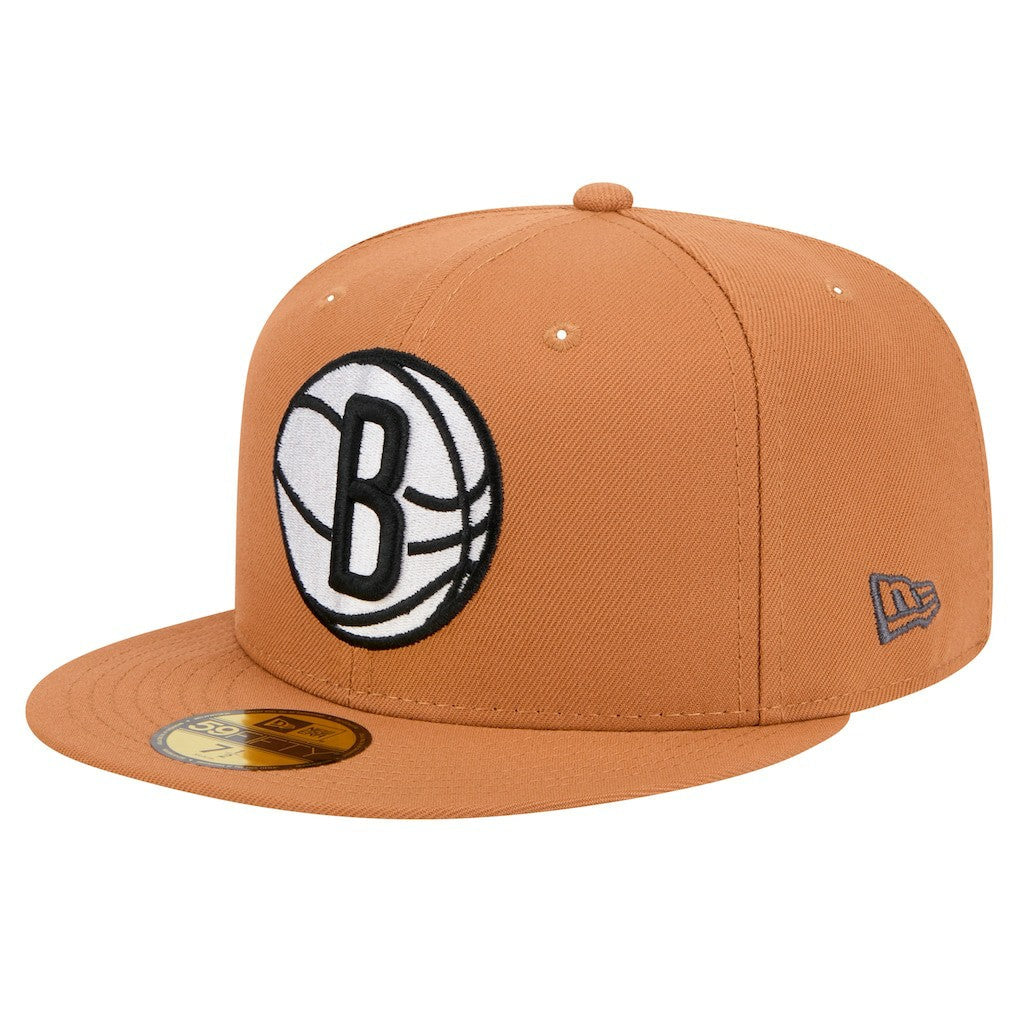 Brooklyn Nets Color Pack 59FIFTY Fitted Hat - Tan | New Era online
