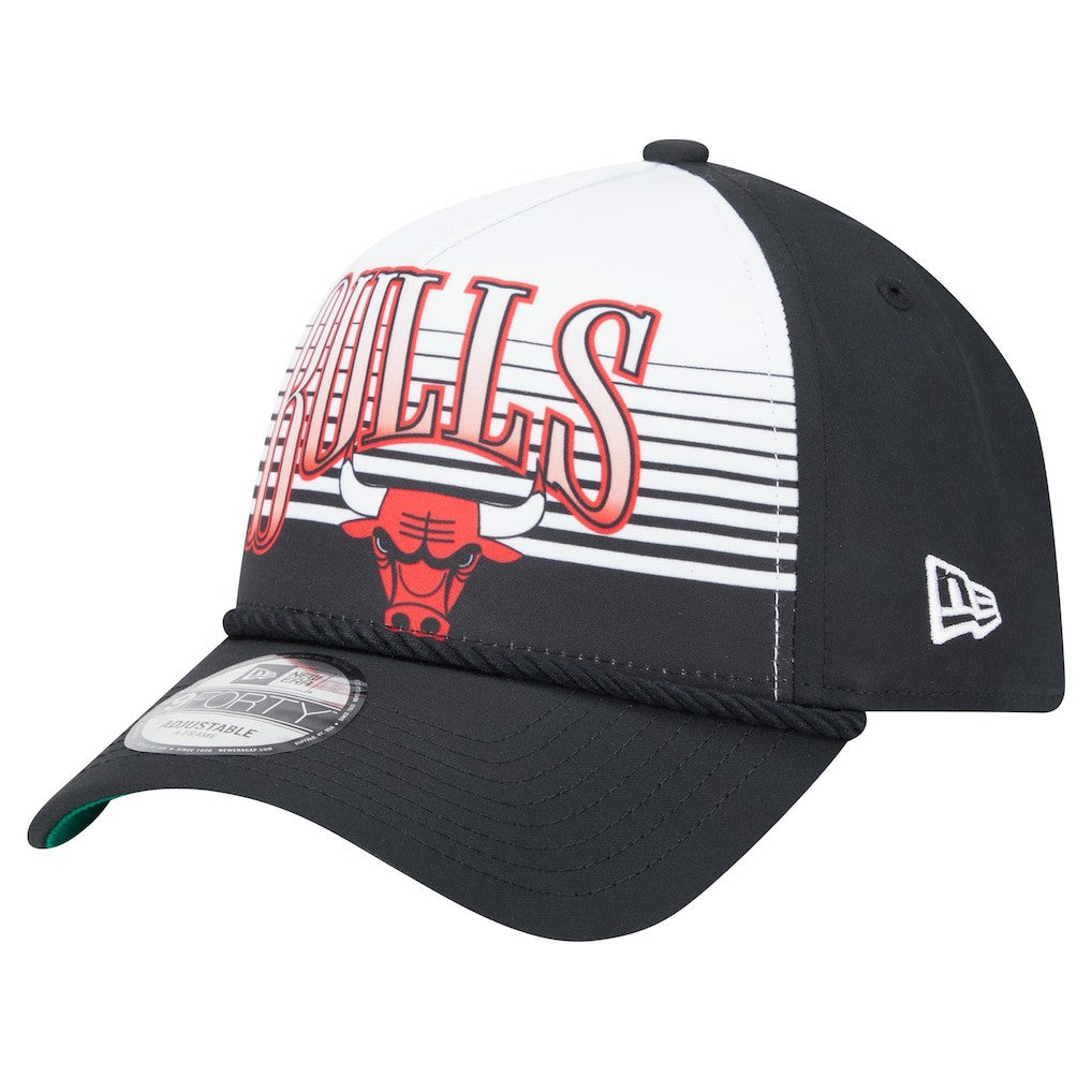 Chicago Bulls Black Throwback Gradient A-Frame 9FORTY Adjustable Hat | New Era online
